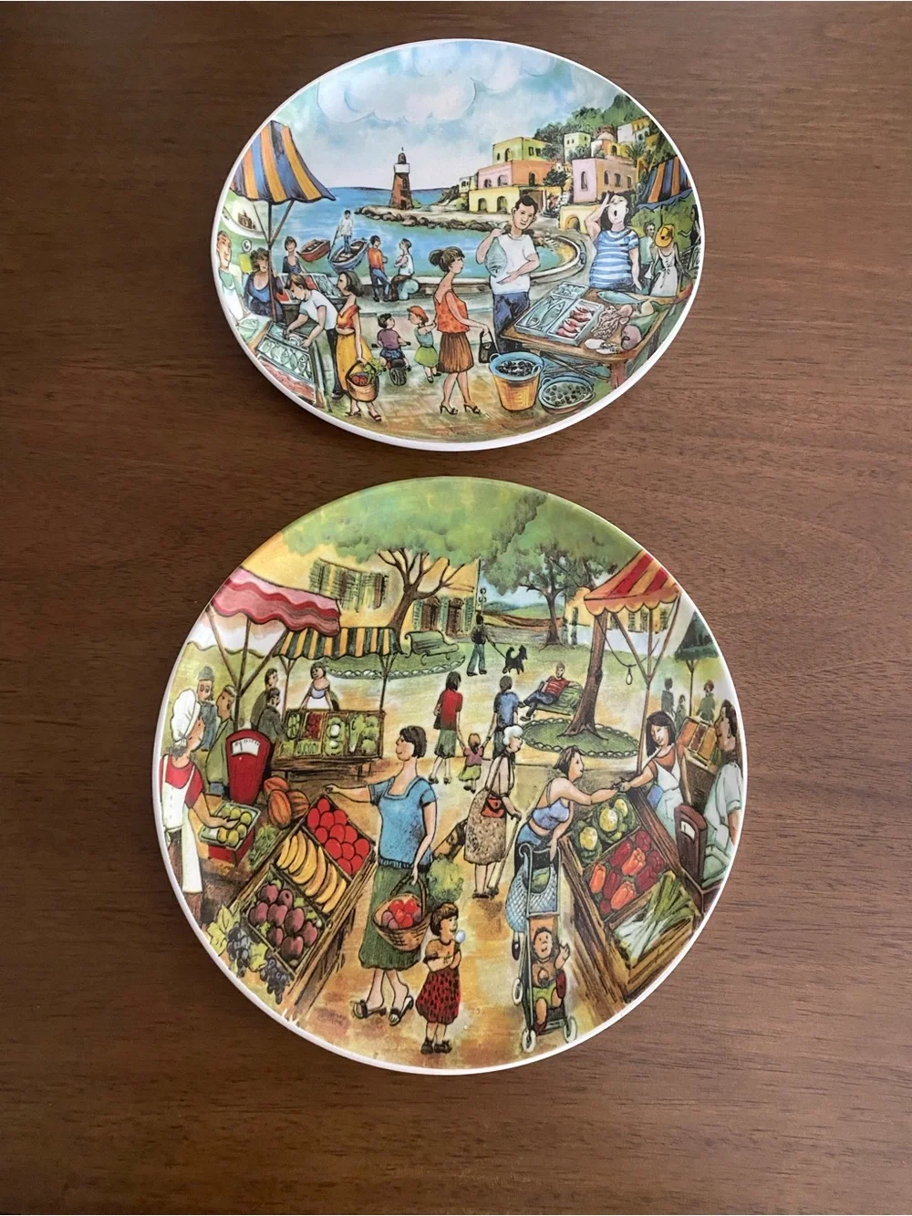 2 Large Plates by EFFETTI D'ARTE